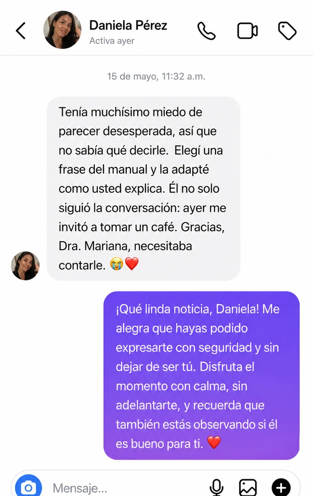 Mensaje de Daniela